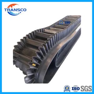 High Quality Heat/Oil/Tear/Wear/Fire Resistant Ep Fabric Sidewall Rubber Conveyor Belt with Cleats