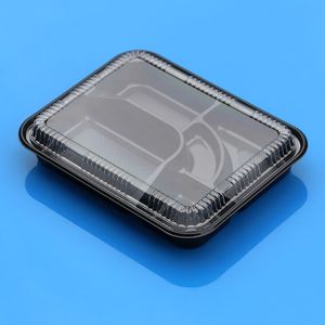 Airtight Transparent Plastic Microwavable Lunch Box Food Storage Container