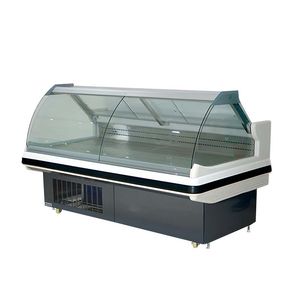 Commercial Stainless Steel Display with Anti-Frost Technology Butcher Shop Fridge for Meat