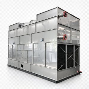 Low Consumption Hybrid-Flow Closed Wet Cooling Tower for New Energy