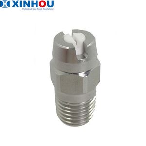 High Pressure Stainless Steel Ceramic Insert Vee Jet Flat Fan Spray Nozzle