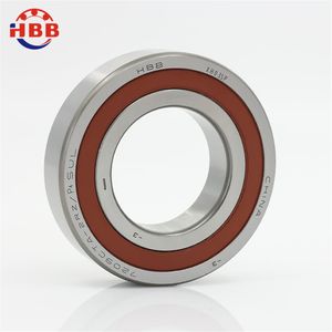 Hbb 7200 Series 7200 7201 7202 7203 7204 7205 Angular Contact Ball Bearings Precision Spindle Bearings High Rotating Speed