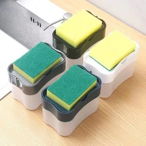 Factory Direct Kitchen Press Soap Dispenser with Sponge Holder
