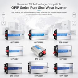 3000W/1000W/5000W Max Pure Sine Wave Power Inverter 12V/24V/48V DC to AC 110V/120V/220V/230V Solar off-Grid Inverter with LCD Display for RV Truck Home