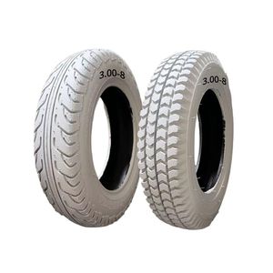 Grey Scooter Tires Non-Slip Pneumatic Rubber Wheel Accessories with Outer Tire