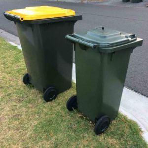 Waste Bin Tag Plastic Garbage Can Trash Wheelie Dust Recycling Bins