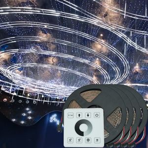 OEM ODM 24V WS2811 LED Strip Light 8mm 120LEDs/m Cuttable Running Water Flowing Chasing Effect LED Tape Rope Light with Touch Panel for Indoor Decoration