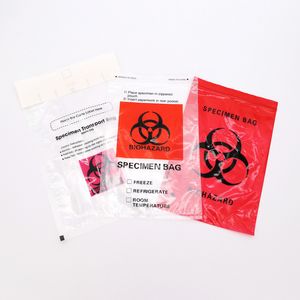 Environmentally Friendly Plastic Zip Lock Biohazard Specimen Transport Bag