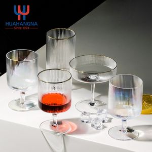 Hot Sale Unique Goblets Vintage Glass Long Stem Luxury Wine Glass Cup Goblets