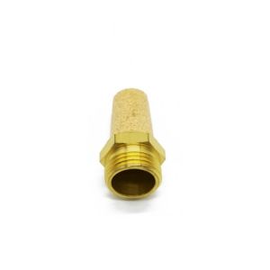 Brass Muffler BSPP Male Thread Air Exhaust Silence Muffler Pneumatic Air Silencer