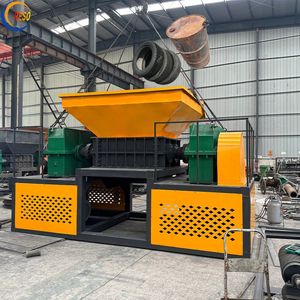 Coconut Shredder Machine Double Scrap Metal Shredders Shaft Plastic Crusher Machine