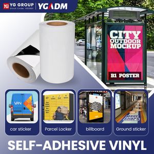 Eco Solvent/UV Glossy/Matte Printable PVC Self Adhesive Vinyl for Sticker Clear PVC Self-Adhesive Vinyl Removable Self Adhesive PVC Vinyl