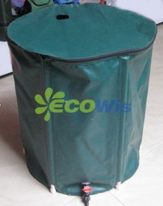 Flexible PVC Tarpaulin Water Tank 750L Collapsible Rain Barrel Flexitank