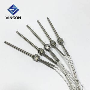 Threaded DN8/12.8mm Cartridge Heating Resistance Element 1000W/1100W/1200W 8X500/600mm 110V/220V/380V Cartridge Heater for Mould