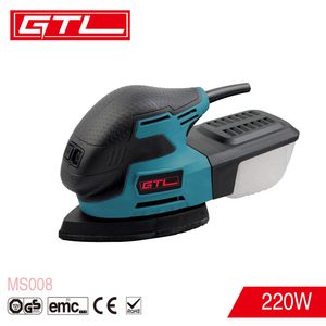 220W 148X148X85mm Palm Detail Electric Mouse Sander with Dust Collector (MS008)