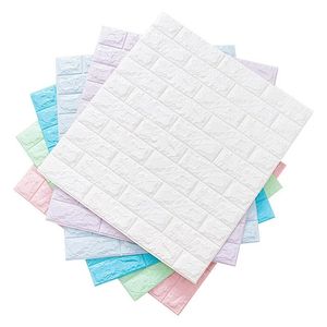 77*70cm XPE Foam 3D Wallpaper Brick Design Wall Sticker Coating for Home Kids Baby Room Wall Decoration