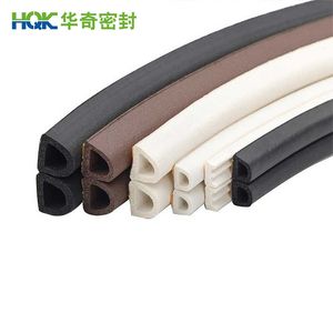 Heat Resistance Double-Hole Silicone Foam Insulation Strip for Microwave Oven
