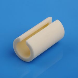 Wear Resistance High Purity Slotted Alumina Ceramic Tubes