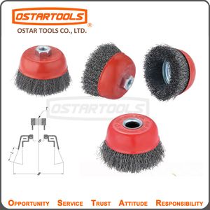 Premium Japanese Crimped Cup Brushes for Versatile Industrial Use