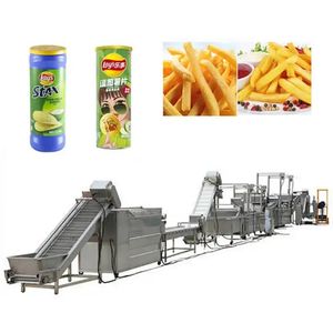 Frozen French Fries Making Production Line Semi Automatic Fresh Potato Chips Making Machine