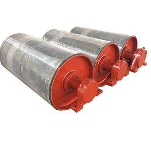 Herringbone Grooved Lagging Head Pulley for Conveyor System