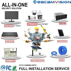 All-Weather & off-Grid Guardian 4G LTE Solar Camera with 24/7 Professional Monitoring Security CCTV Camera Hikvision Dahua