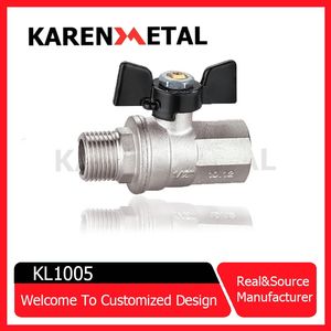 Premium Brass Gas Ball Valve with Comfortable Butterfly Handle