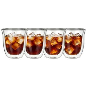 OEM Available 150ml Heat Resistant Transparent Double Layer Glass Coffee Mug for Coffee Lovers
