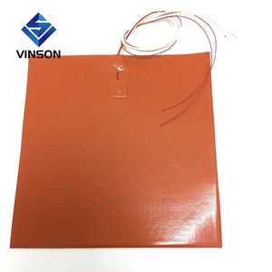 Vinson 230V 500W 1000W Heat Pad 300X300mm Silicone Rubber Heater Mat for Heat Transfer Machine with Adhesive