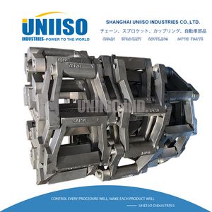 Heavy-Duty 228.60mm Cast Steel Drag Chain for Cement Conveyors