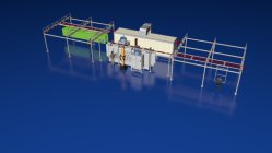 Semi-Automatic Cross-Drawing Line Powder Coating Line Powder Coating Equipment for Aluminum Profile