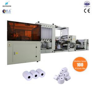 Cash Register Paper Roll Slitter Rewinder Thermal Paper POS Paper Fully Automatic Thermal Paper Slitting Machine POS Slitter Rewinder Paper Slitting ATM Roll