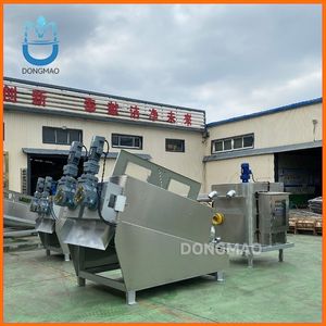 Multi-Disk Screw Press Sludge Dehydrator Wastewater Treatment Plant for Dairy Sludge Treatment