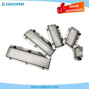 Transparent Protective MCB Windows Hood Outdoor Engineering Waterproof Breaker Box Upto 18 Poles Protection Cover 13 Ways IP67 Waterproof Socket Enclosure
