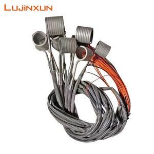 400W-550W Spring Nozzle Coil Band Heater with K Thermocouple for Hot Runner System 20/30/50/60/70mm ID 4.2X2.2mm 3X3mm for Tape Cutting Machine