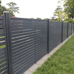 Aluminium Garden Fencing Aluminum Slat Privacy Panel Ornamental Decorative Fence