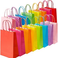 Custom Personalised Biodegradable Eco-Friendly Luxury Shopping Packaging Gift Craft Paper Bags with Handle