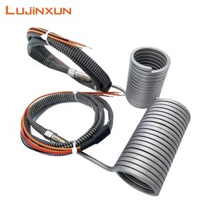 15/25/35/45/55/65mm Hot Runner Heater Plastic Extruder Heating Coil Element 1m Wire with K Thermocouple 110V/220V 300W 400W 600W 1000W
