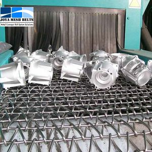 High Quality Shot Blast Wire Mesh Conveyor Belt Mn Steel Mesh Belt for Shot Blast Industry