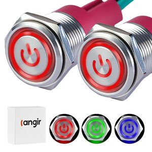 16mm 19mm Stainless Steel Metal Mushroom 10A 12V 24V High Current Push Button Switch