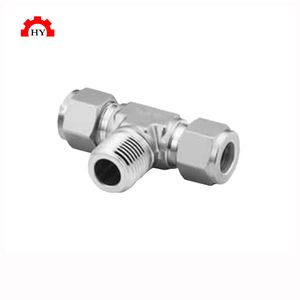 Stainless Steel 316 Type High Pressure Bsp Threaded Male Tee