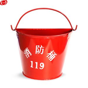Firefighting Sand Bucket Semi-Circular Stainless Steel Painted
