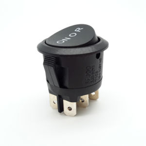 on off 6 Pins Round LED RS601 T125 Rocker Switch