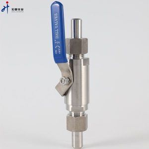 1/2in High Pressure Stainless Steel Ball Valve with Male Thread NPT Industrial Equipment Components