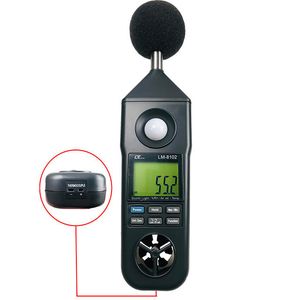 Lutron Lm-8102 Digital Sound Anemometer Temp Type K Light Meter