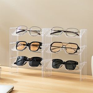 Glasses Storage Rack Desktop Counter Sunglasses Display Stand Stackable Organizer