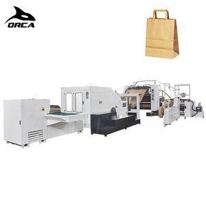 Fully Automatic Square Bottom Flat Rope Handle Paper Bag Machine