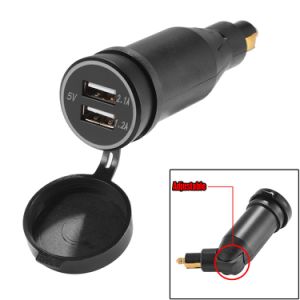 5V 3.3A Dual USB Power Adapter Plug for Motorcycle BMW Hella Charger Socket Rotatable Adjustable