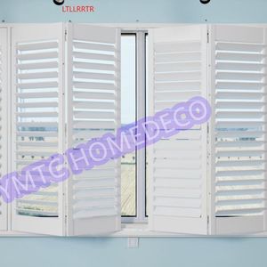 Wholesale Painted White Finished PVC Shutters with Low MOQ/ Fast Delivery