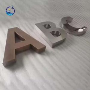 Customized Stainless Steel Three-Dimensional Letter Outdoor Advertising Signs